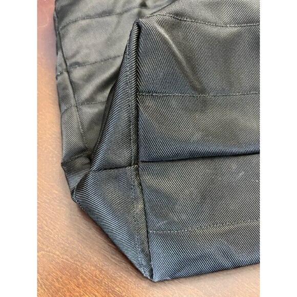 GUCCI Black Nylon Patent Tote Handbag Purse Women Laptop Business Overnight Hobo - Picture 7 of 15